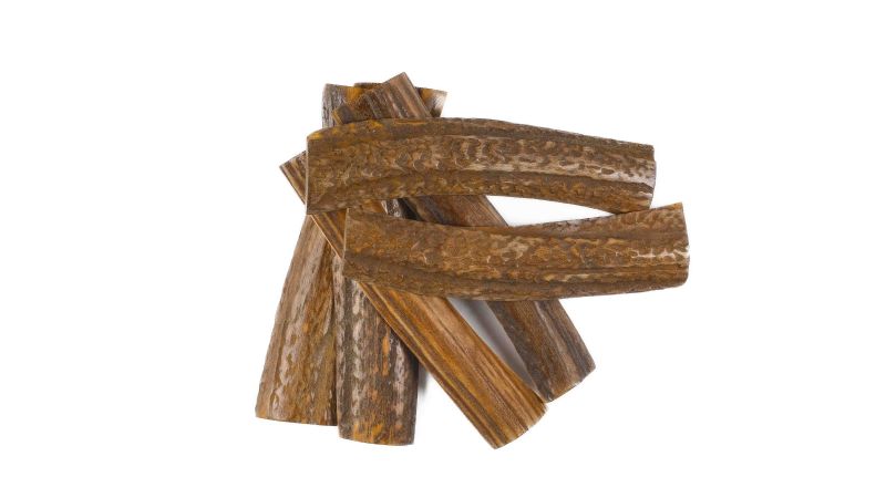 Stag horn handle - light stained - coloring done in France