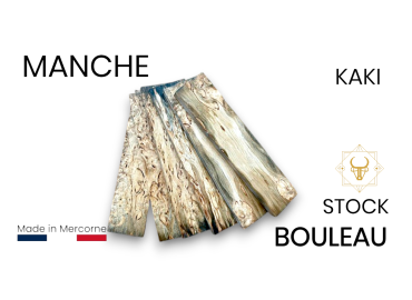 Manche de bouleau stabilisé : fabriqué en France - multi couleurs 2