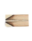 Manche pulpe d'ivoire de mammouth stabilisé résine beige | Coutellerie fossile | Mercorne