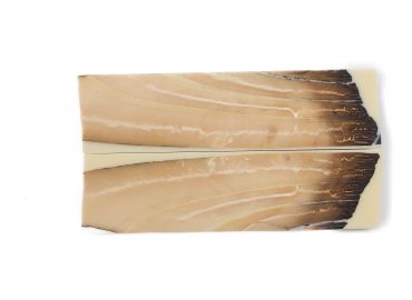 Manche pulpe d'ivoire de mammouth stabilisé résine beige | Coutellerie fossile | Mercorne