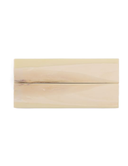 Manche pulpe d'ivoire de mammouth stabilisé résine beige | Coutellerie fossile | Mercorne