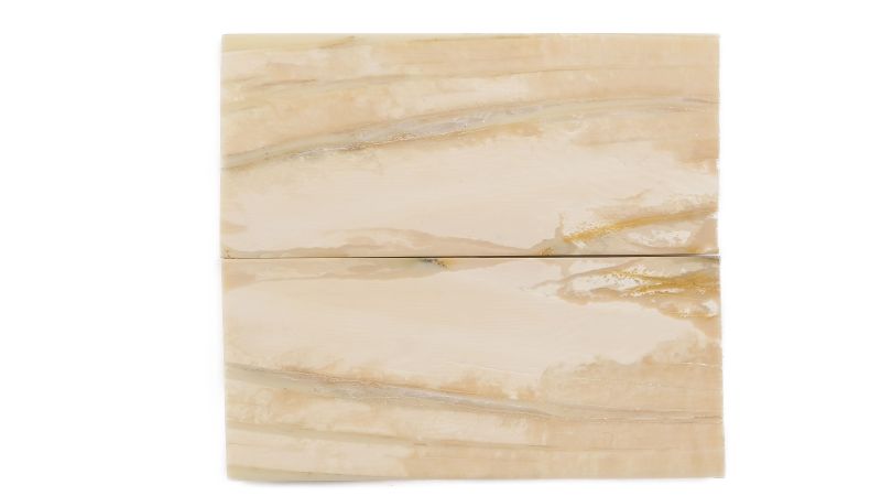 Manche pulpe d'ivoire de mammouth stabilisé résine beige | Fossile unique | Mercorne