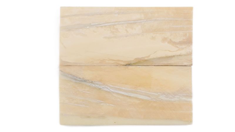 Manche pulpe d'ivoire de mammouth stabilisé résine beige | Fossile unique | Mercorne