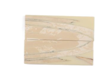 Manche pulpe d'ivoire de mammouth stabilisé résine beige | Fossile unique | Mercorne