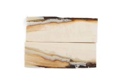 Manche pulpe d'ivoire de mammouth stabilisé résine beige | Mercorne