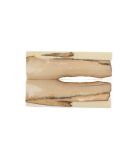 Manche pulpe d'ivoire de mammouth stabilisé résine beige | Fossile rare coutellerie | Mercorne