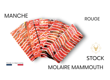MERCORNE Manches de Molaire de Mammouth stabilisé - vert