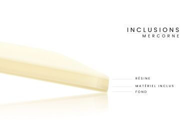 Plaque inclusion tissus choux - fond champagne 2