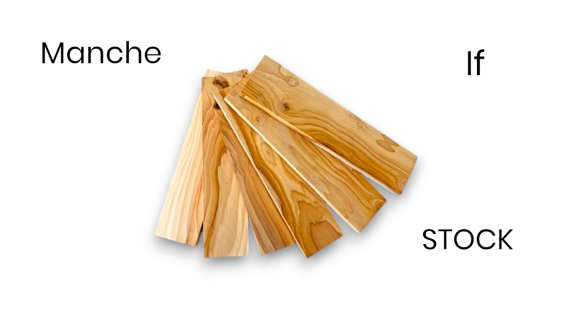 Madera de tejo de Dordoña (Francia) en placas (x2) para creadores y cuchillería