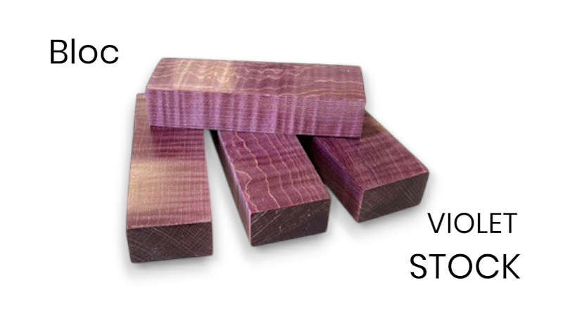 Stabilisiertes gewelltes Ahornblock - Mehrfarbig - Einfach zu bearbeiten - Raffir
