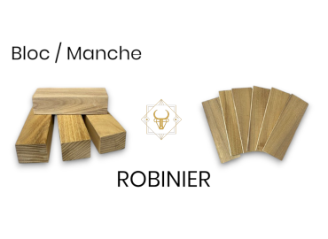 Griffe und Blöcke aus Robinie (Falsche Akazie) für Schneidwaren