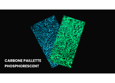 Phosphoreszierendes Glitzer-Carbon – Innovatives Dekoratives Material | Mercorne.fr