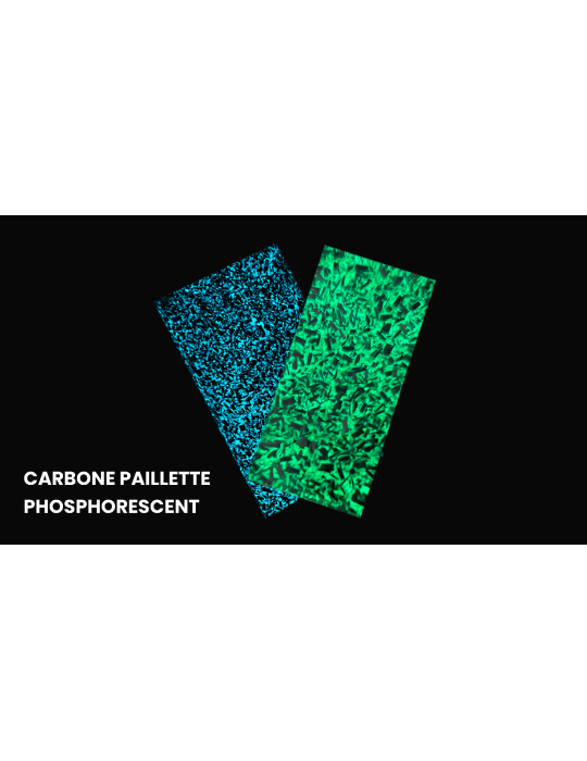 Phosphoreszierendes Glitzer-Carbon – Innovatives Dekoratives Material | Mercorne.fr