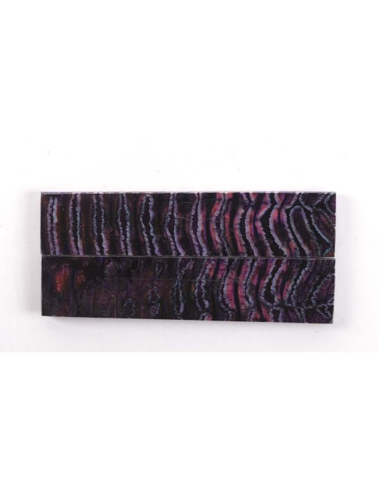 manche molaire de mammouth stabilisé violet BY RAFFIR