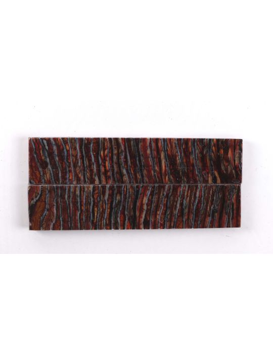 manche molaire de mammouth stabilisé rouge BY RAFFIR