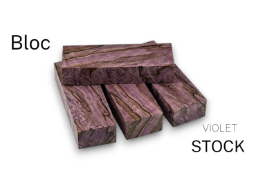 Stabilized multi-colored beech block - Raffir 2
