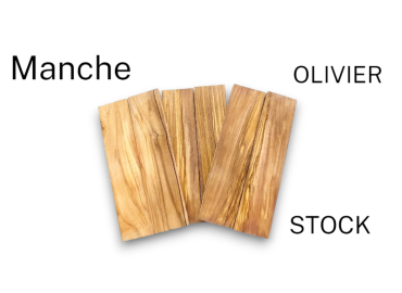 Spanish olive wood in blisters (x2) for DIY and cutlery