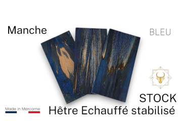 Manche de hêtre échauffé stabilisé - Made in France - multi couleurs 2