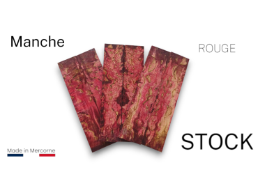 Manche de bouleau stabilisé : fabriqué en France - multi couleurs 2