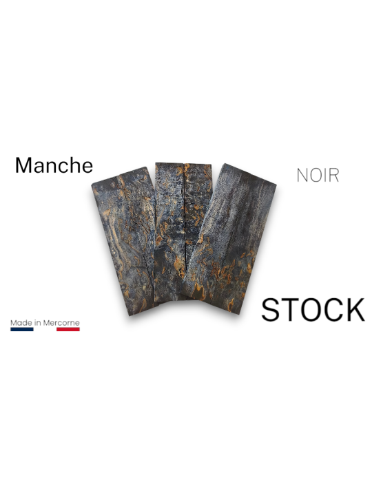 Manche de bouleau stabilisé : fabriqué en France - multi couleurs