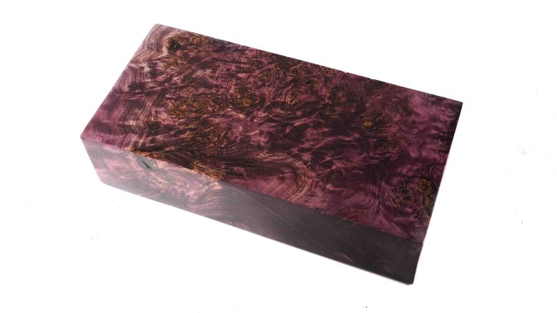 Bloc loupe de peuplier stabilisé violet BY RAFFIR