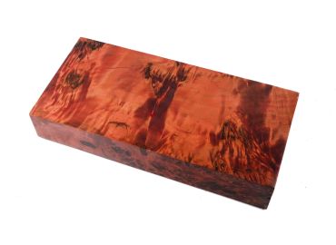 Bloc loupe de peuplier stabilisé rouge BY RAFFIR