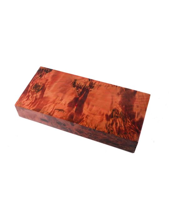 Bloc loupe de peuplier stabilisé rouge BY RAFFIR