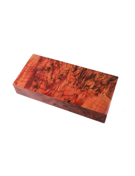 Bloc loupe de peuplier stabilisé rouge BY RAFFIR
