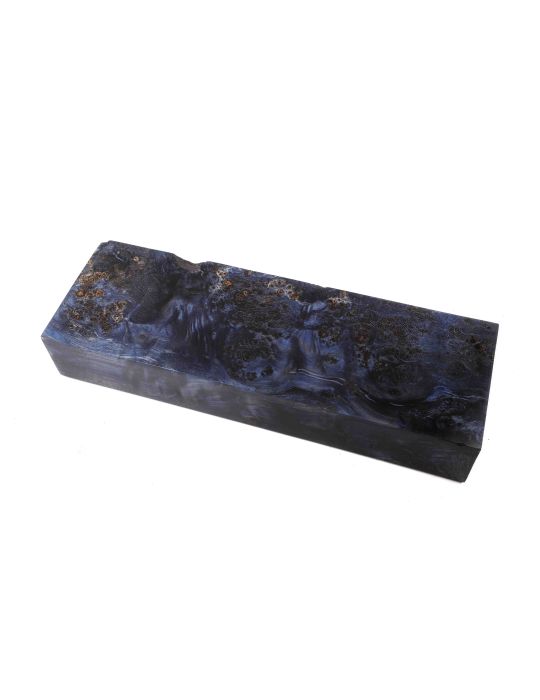 Bloc loupe de peuplier stabilisé bleu BY RAFFIR