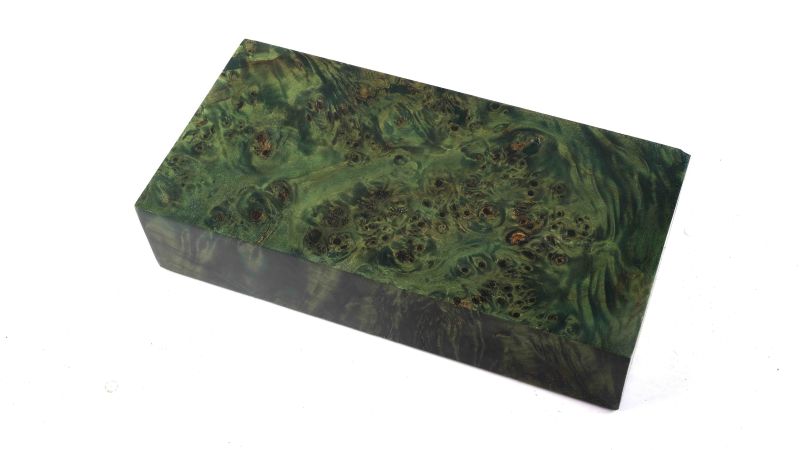 Bloc loupe de peuplier stabilisé vert BY RAFFIR
