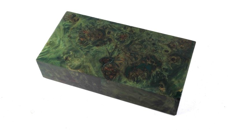 Bloc loupe de peuplier stabilisé vert BY RAFFIR
