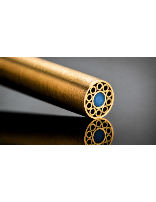 Brass mosaic rivet, 5 mm in diameter, 135 mm long. Ideal for customizing knife handles