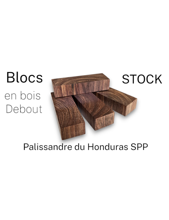 Blöcke aus honduranischem Palisander (Dalbergia spp.) als Standholz