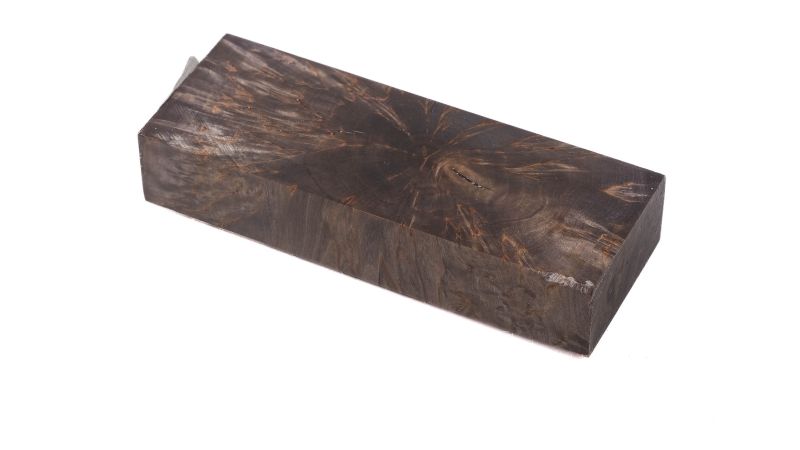 Bloc bouleau en bois debout stabilisé noir BY RAFFIR