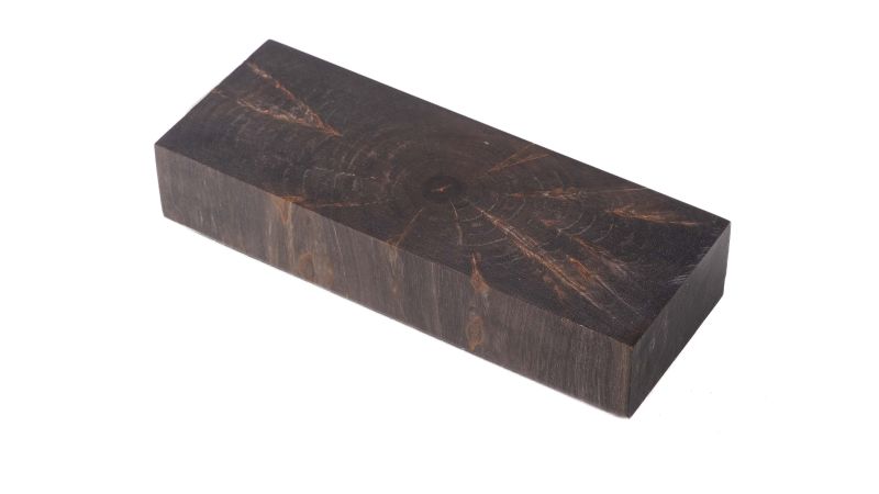 Bloc bouleau en bois debout stabilisé noir BY RAFFIR