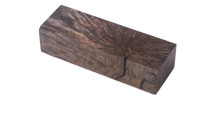 Bloc bouleau en bois debout stabilisé noir BY RAFFIR