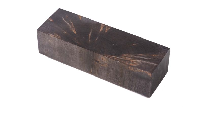 Bloc bouleau en bois debout stabilisé noir BY RAFFIR