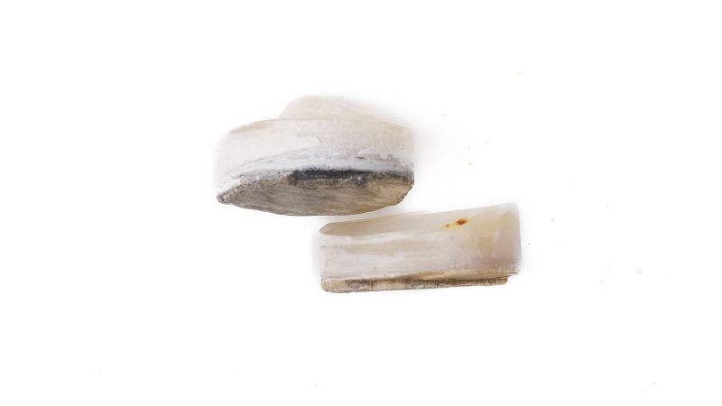 Lot de 2 pions nacre blanche épais