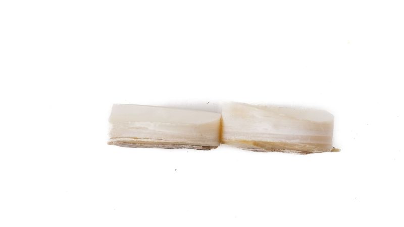 Lot de 2 pions nacre blanche épais
