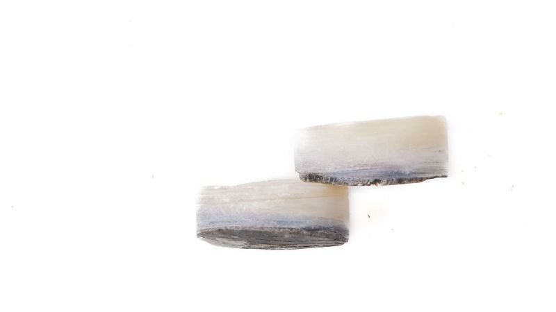 Lot de 2 pions nacre blanche épais