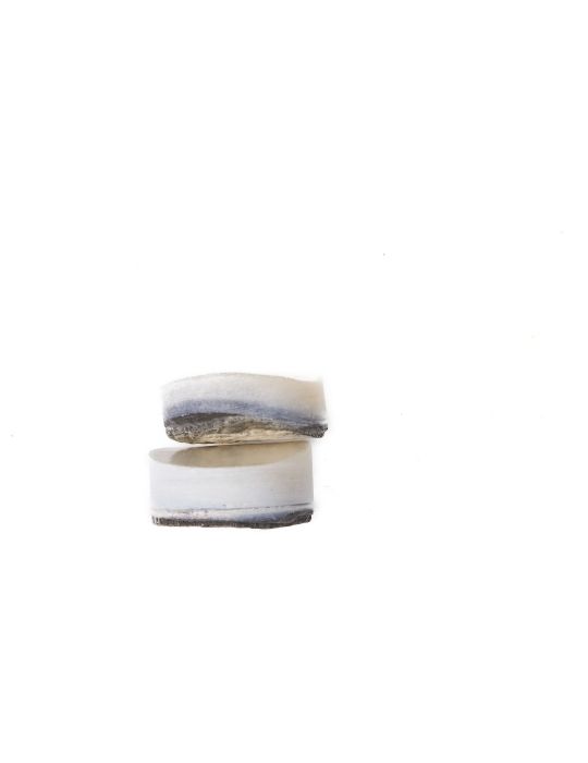 Lot de 2 pions nacre blanche épais