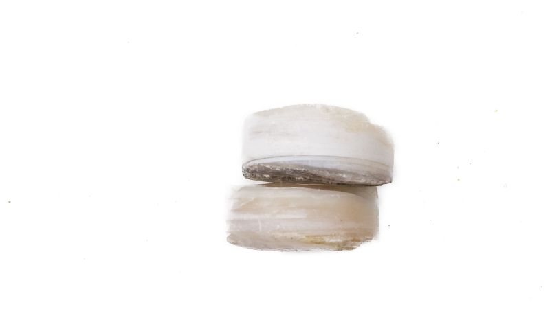 Lot de 2 pions nacre blanche épais