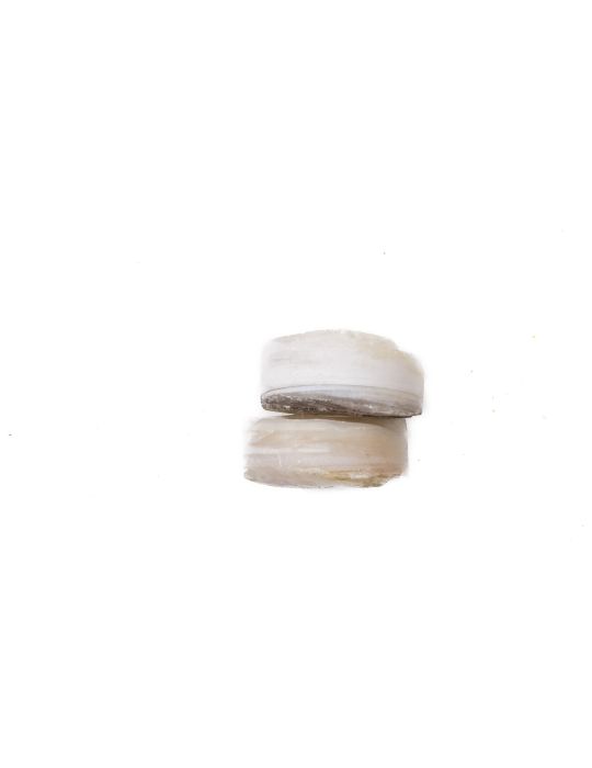 Lot de 2 pions nacre blanche épais