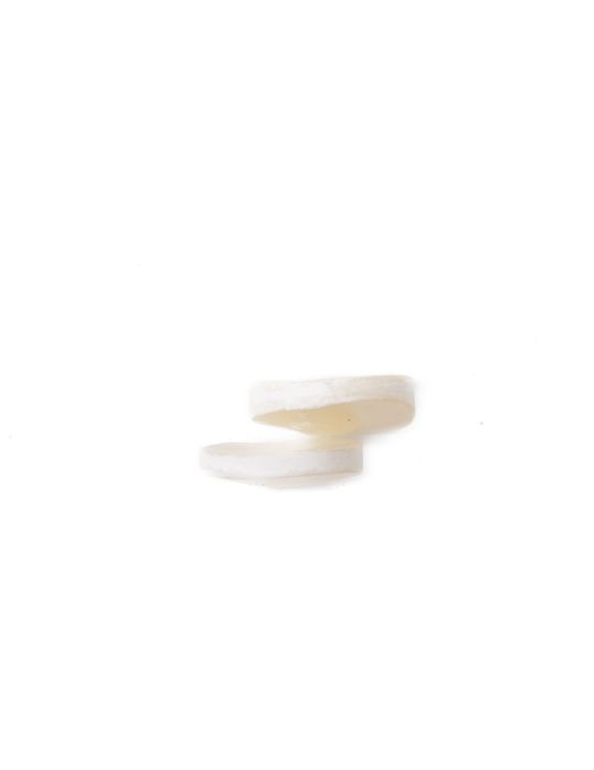 Lot de 2 pions nacre blanche épais