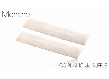 Manche os de buffle blanc d’Inde arrondi | Mercorne