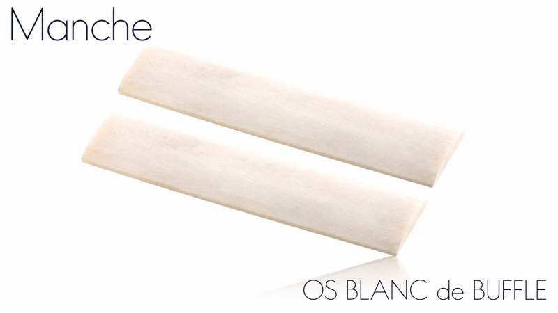 Rounded handle made from white Indian buffalo bone | Mercorne