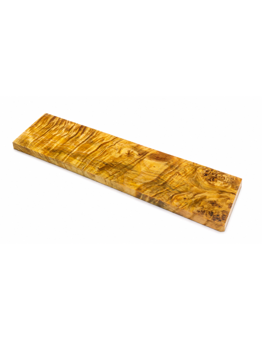 Bloc de peuplier flammé stabilisé or  by Raffir