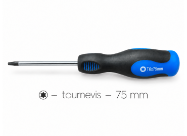 Cacciavite Torx T6 da 75 mm per viti M2 - magnetizzato