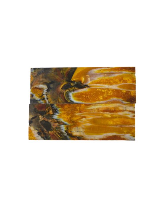 Manche molaire de mammouth stabilisé jaune Raffir