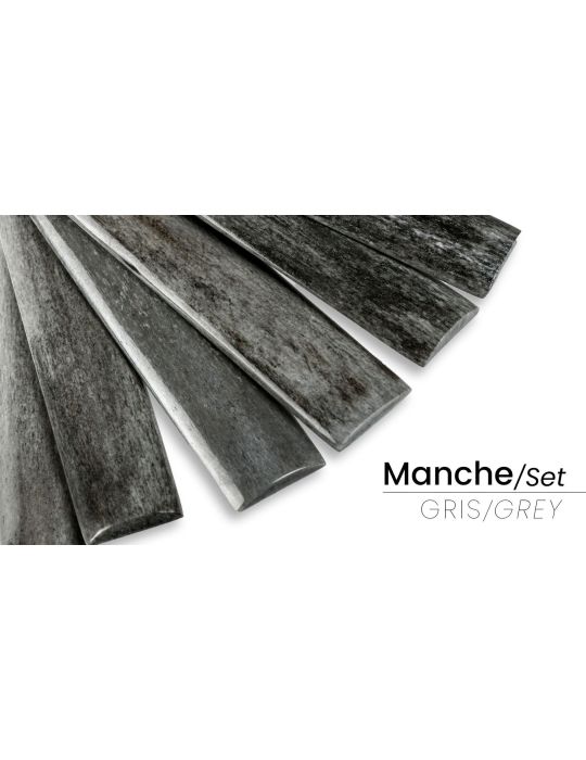 Manche en os de buffle teinté d’Inde pour couteau | Mercorne